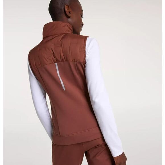 NWT Calia By Carrie Underwood Women's Cold Dash Run Vest Brown XS - Picture 3 of 10